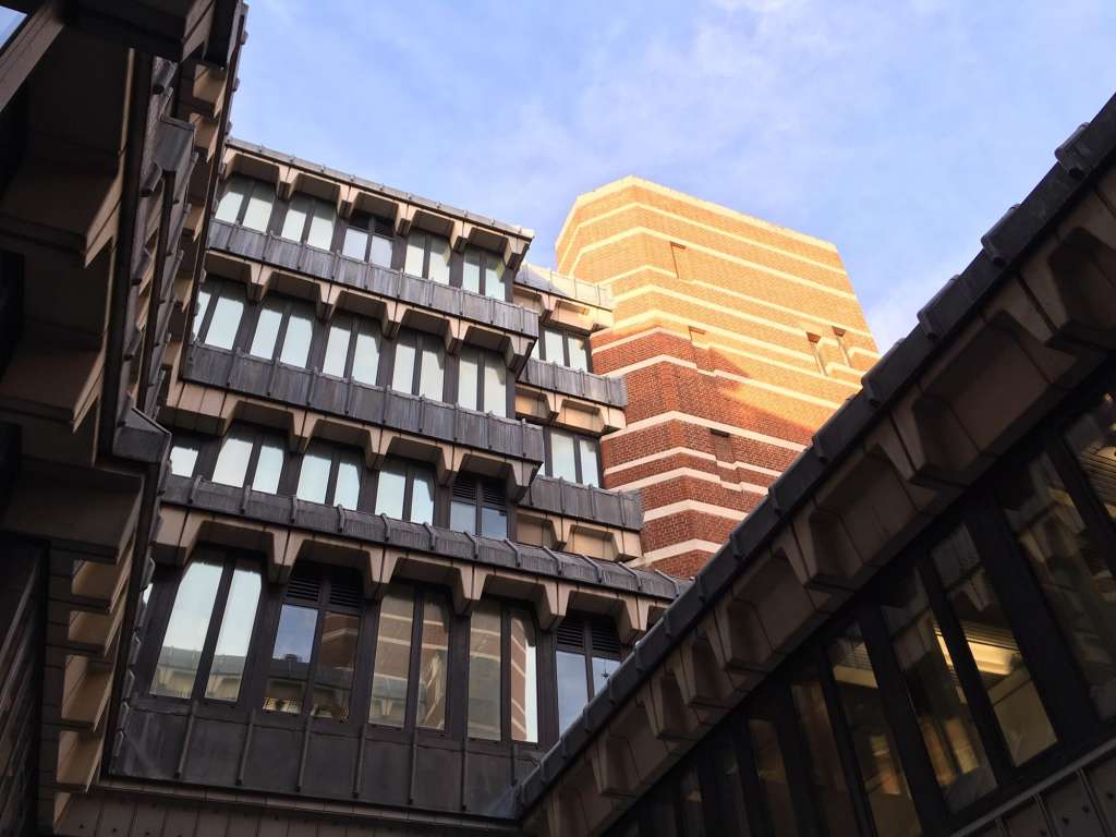 View from the existing Richmond House courtyard of the exemplary current fenestration (Credit: Build