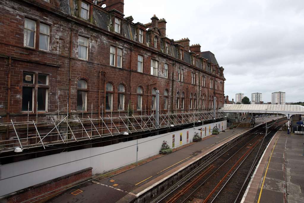 BEFORE: View from the south wing in 2018 [Credit: Andrew Milligan]	